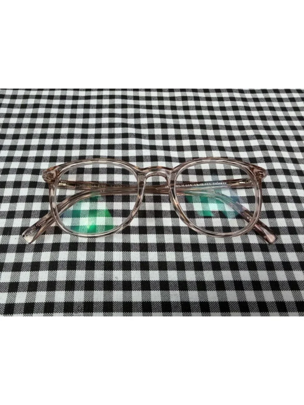 Warby Parker Durand M 668 Rose Water Pink Clear Eyeglasses Frames 48-18-142